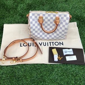 Louis Vuitton Speedy Bandouliere 25 Damier Azur